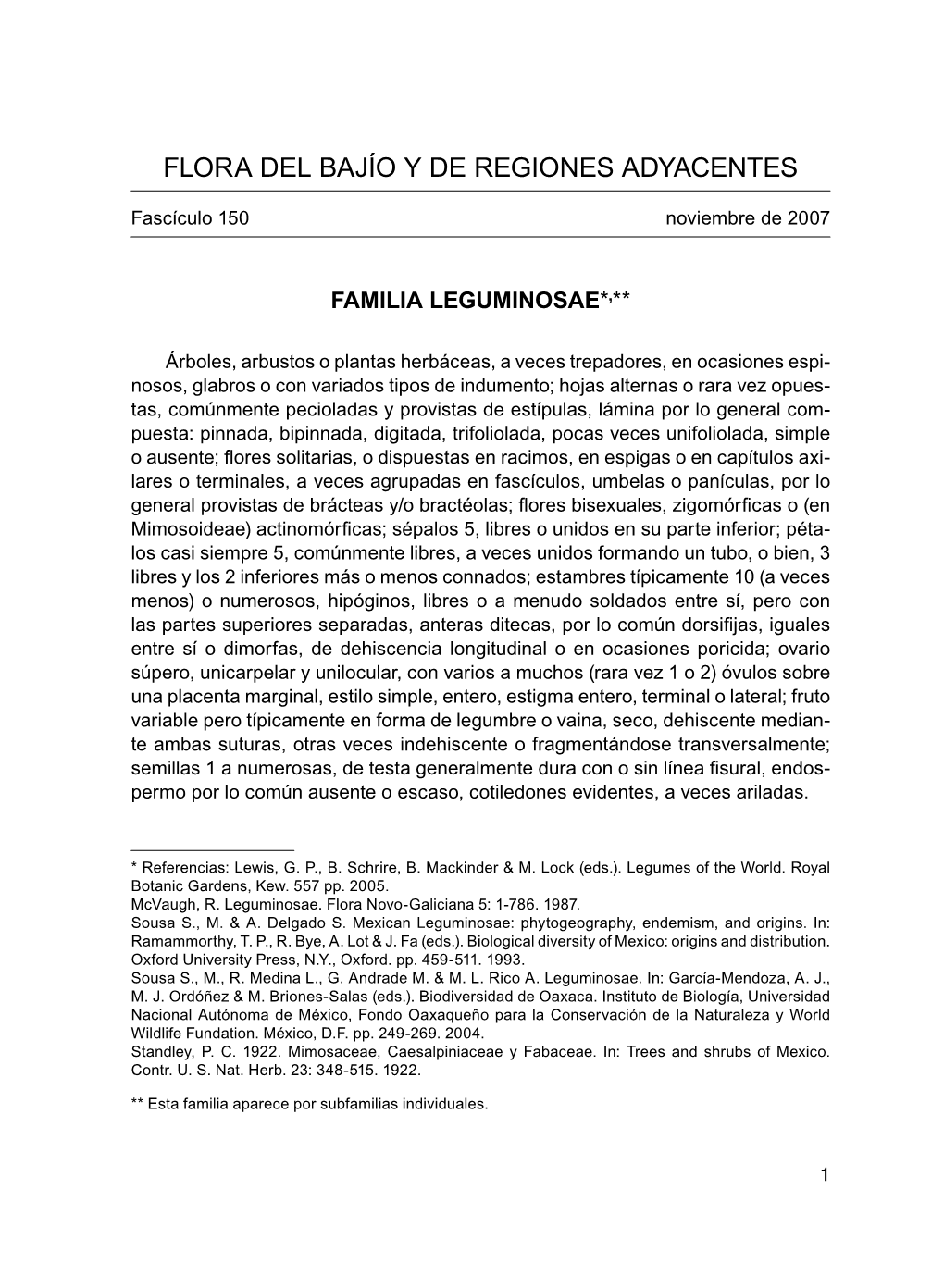 Leguminosae/Subfamilia Mimosoideae