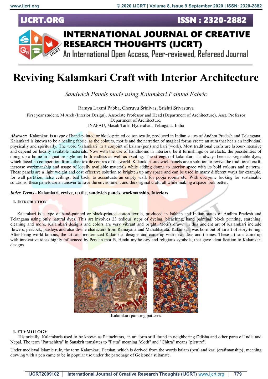 Reviving Kalamkari Craft with Interior Architecture