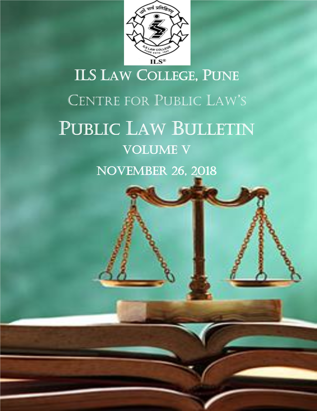 PUBLIC LAW BULLETIN Volume V November 26, 2018