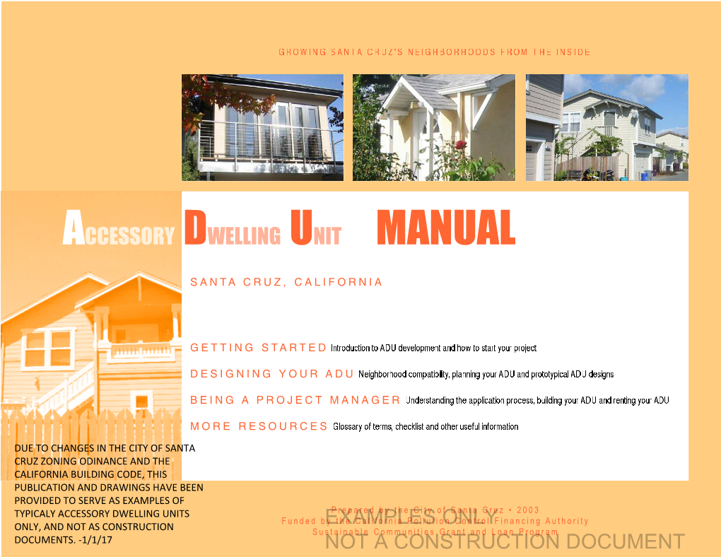 Accessory Dwelling Unit Manual