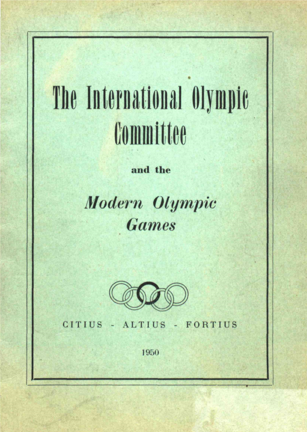 Olympic Charter 1950