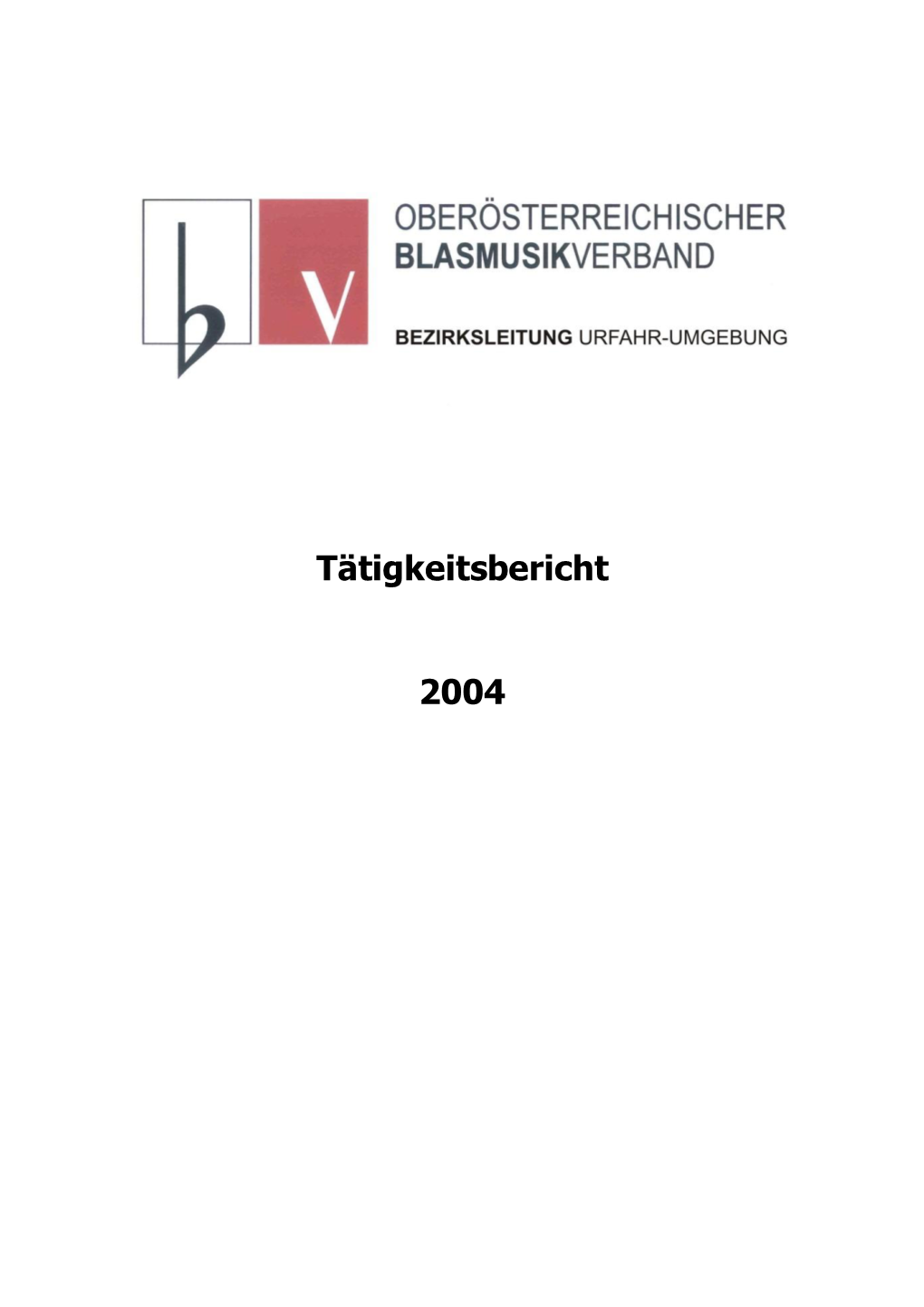 Tätigkeitsbericht 2004