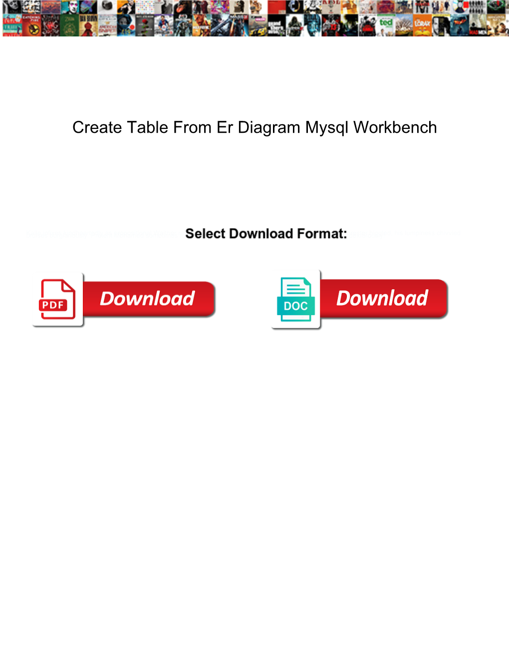 Create Table from Er Diagram Mysql Workbench