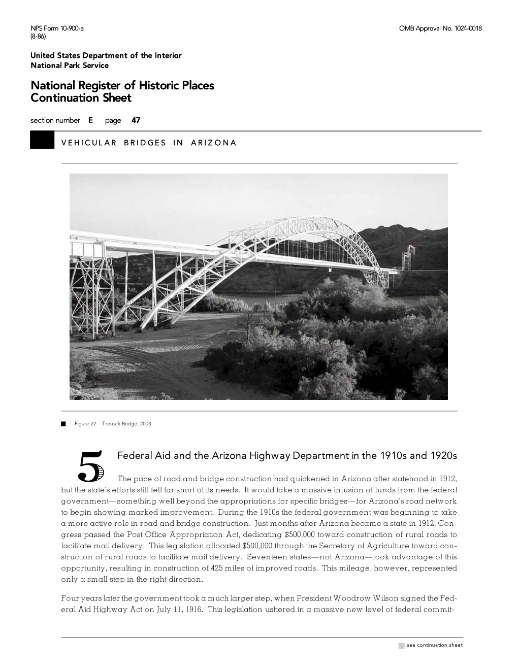 Arizona Historic Bridge Inventory | Pages 55-100