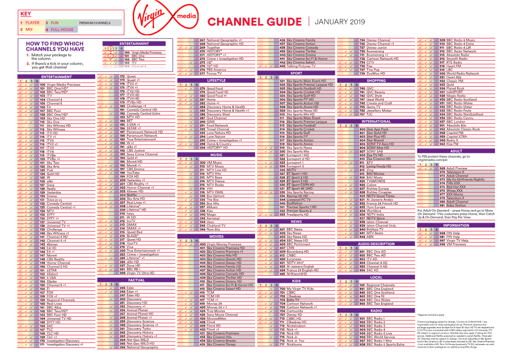 Channel Guide January 2019 2 Mix 4 Full House