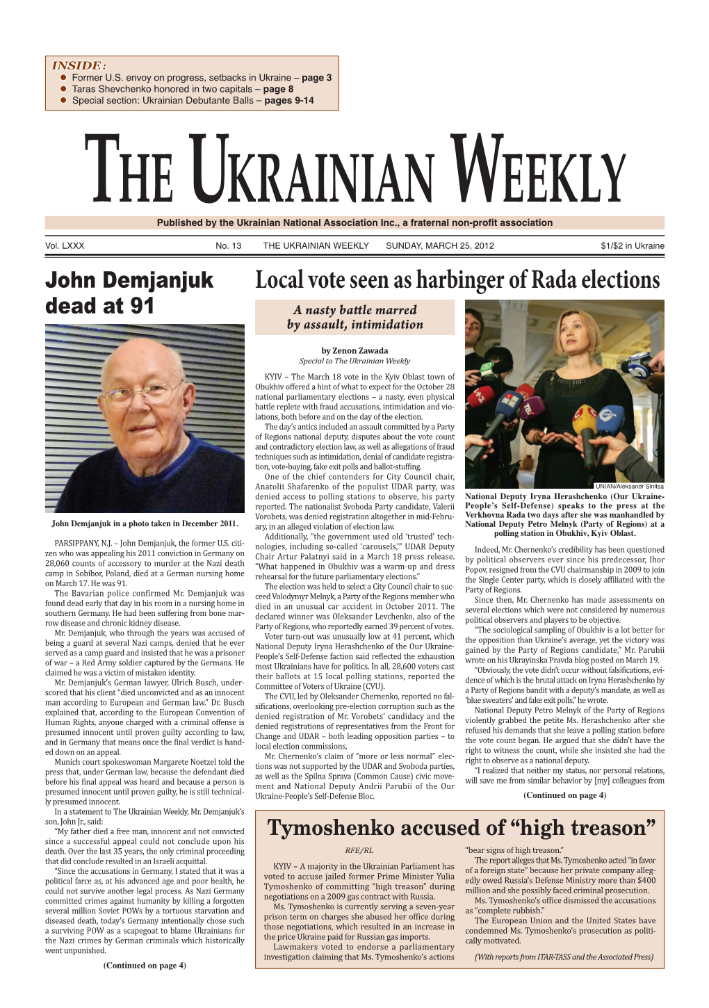 The Ukrainian Weekly 2012, No.13