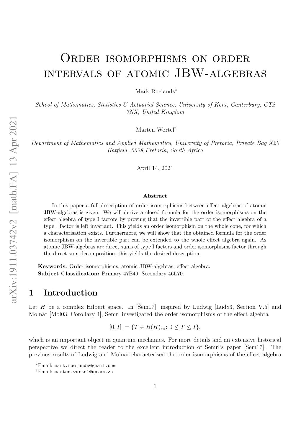 Order Isomorphisms on Order Intervals of Atomic JBW-Algebras