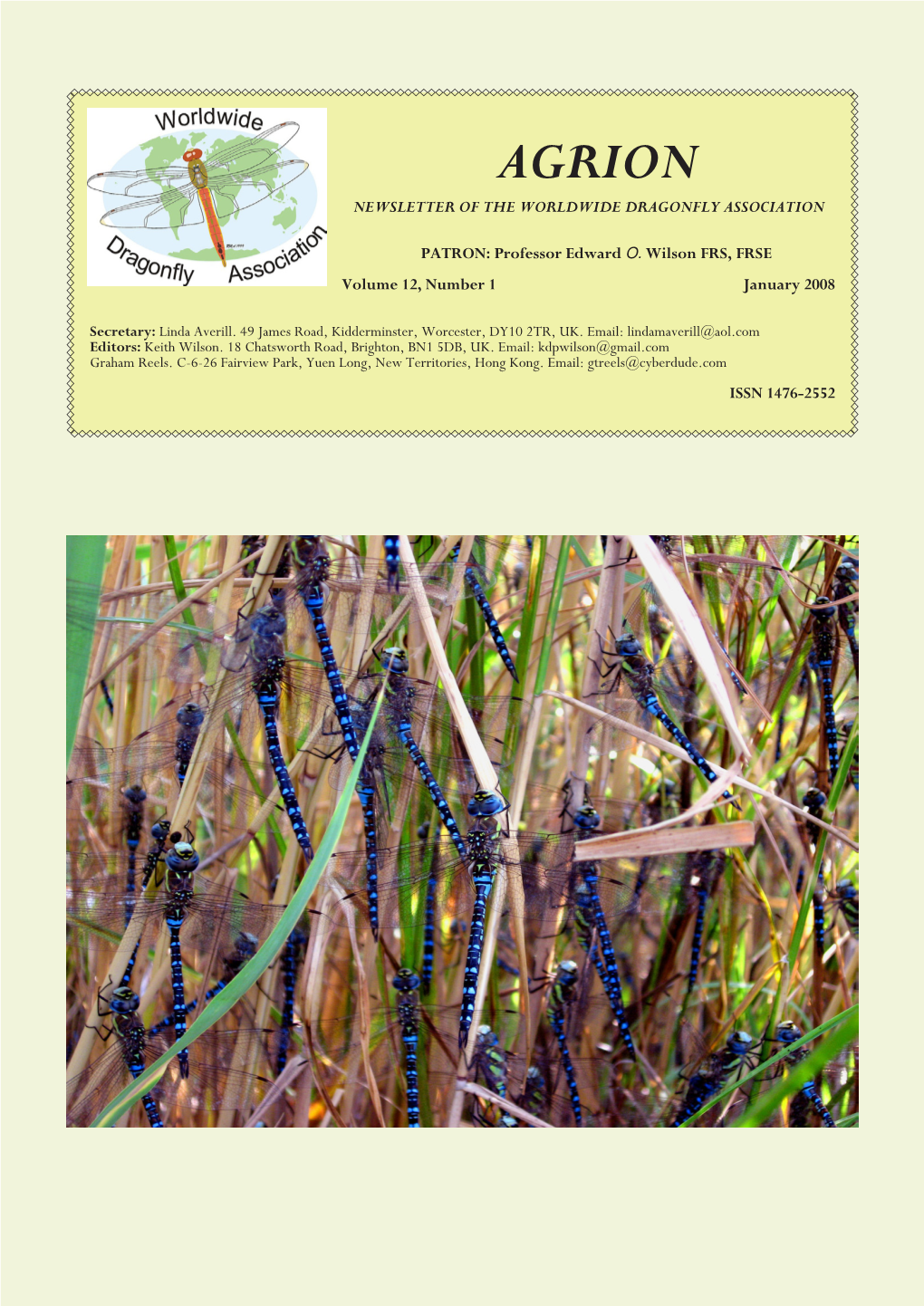 Agrion Newsletter of the Worldwide Dragonfly Association