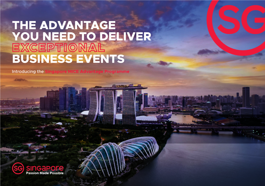 The Advantage You Need to Deliver Business Events