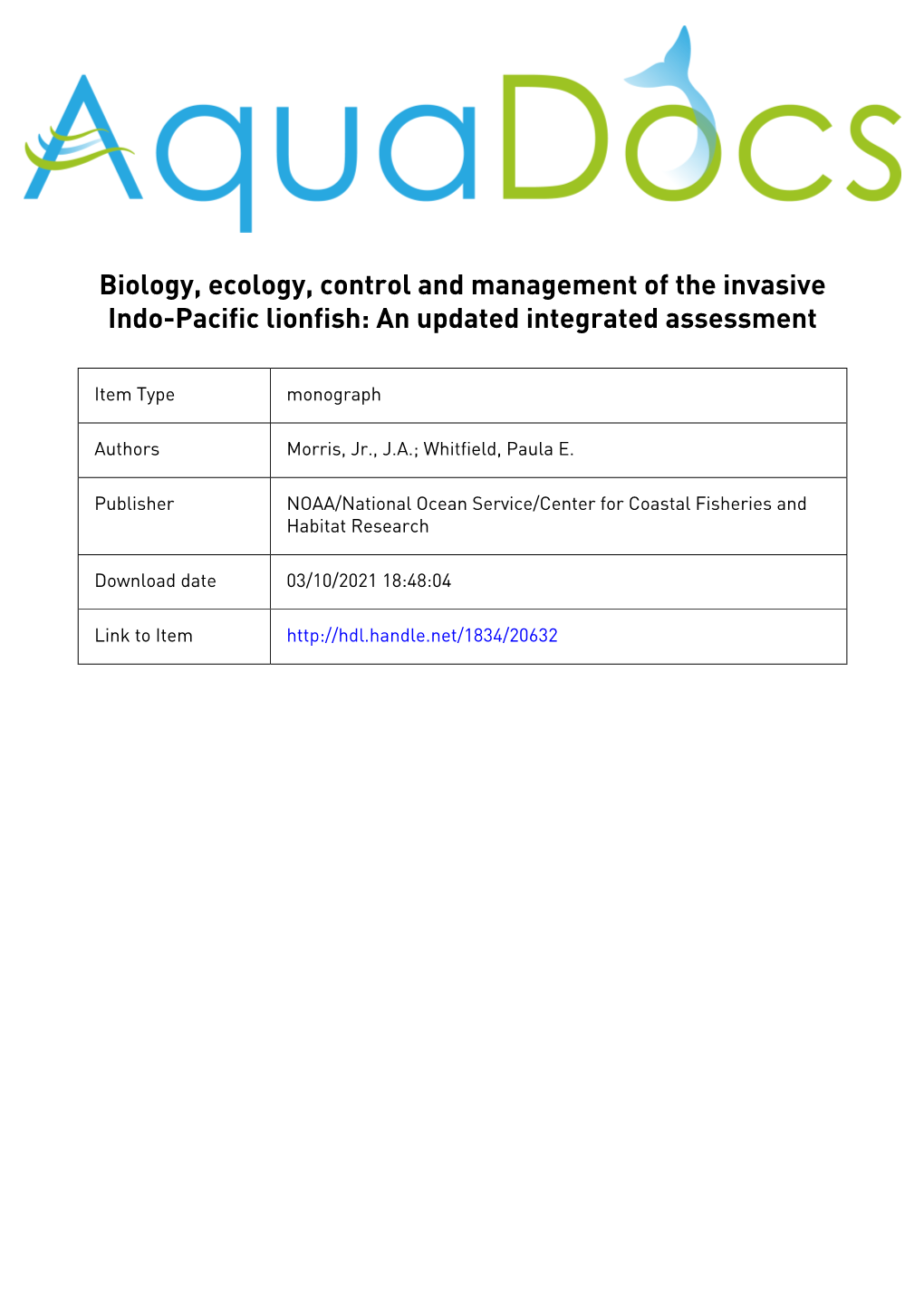 (2009) Biology, Ecology, Control and Management of the Invasive Indo