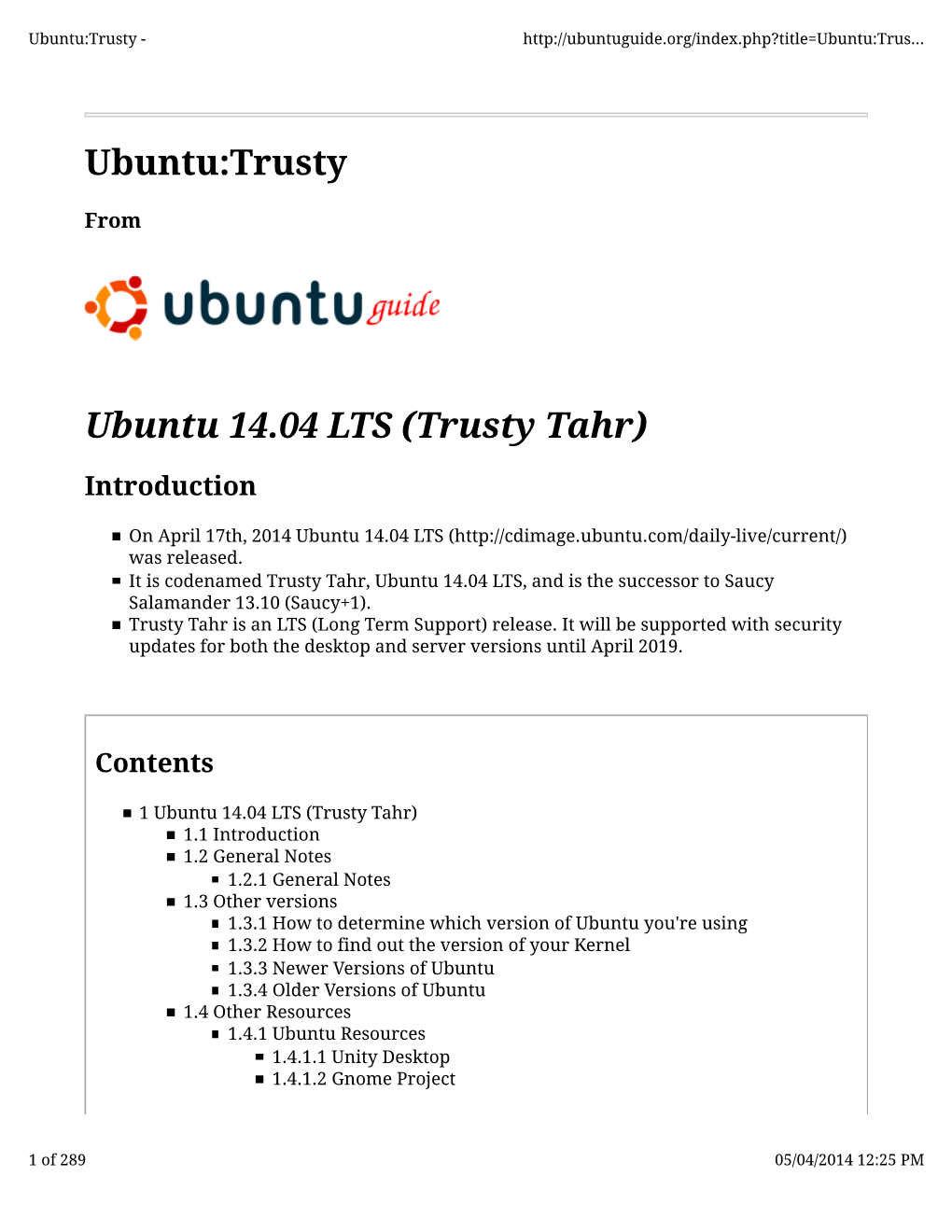 Ubuntu:Trusty Ubuntu 14.04 LTS (Trusty Tahr)