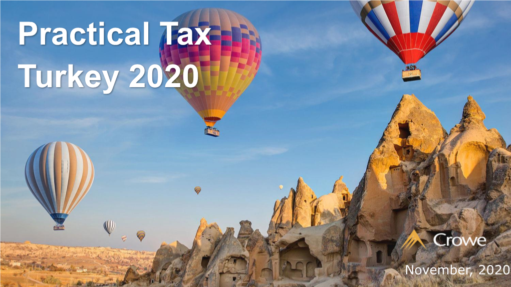 Practical Tax Turkey 2020