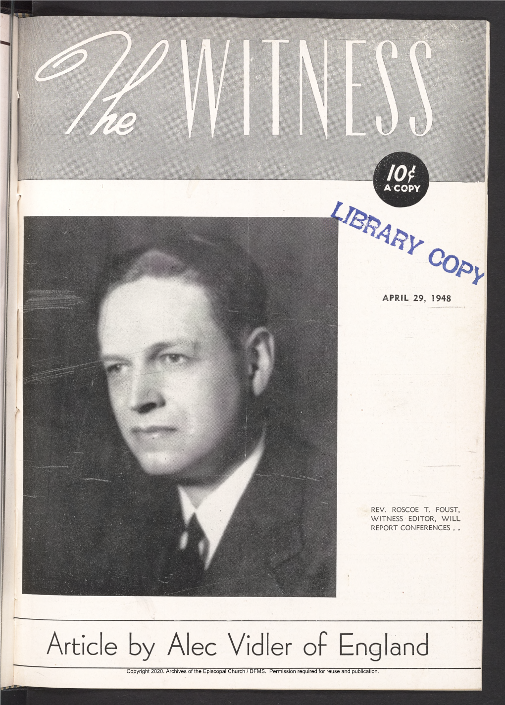 1948 the Witness, Vol. 31, No. 12