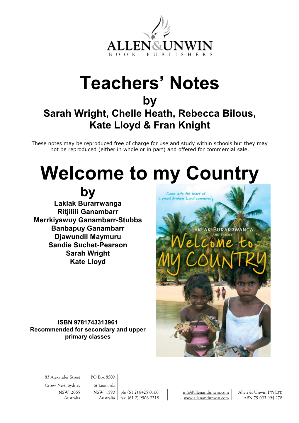 My Country by Laklak Burarrwanga Ritjilili Ganambarr Merrkiyawuy Ganambarr-Stubbs Banbapuy Ganambarr Djawundil Maymuru Sandie Suchet-Pearson Sarah Wright Kate Lloyd