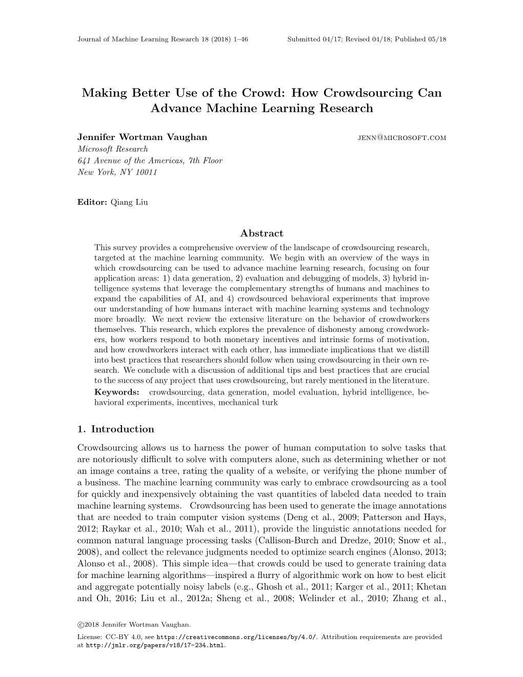 Making Better Use of the Crowd: How Crowdsourcing Can Advance Machine Learning Research