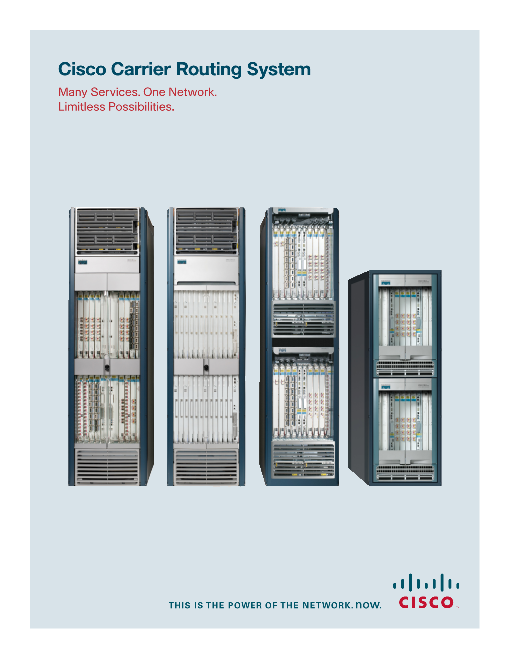 Cisco CRS-1 Carrier Routing System Foundation for Network and Service Convergence