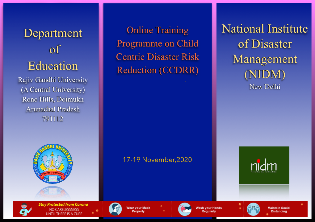 Department of Education National Institute of Disaster