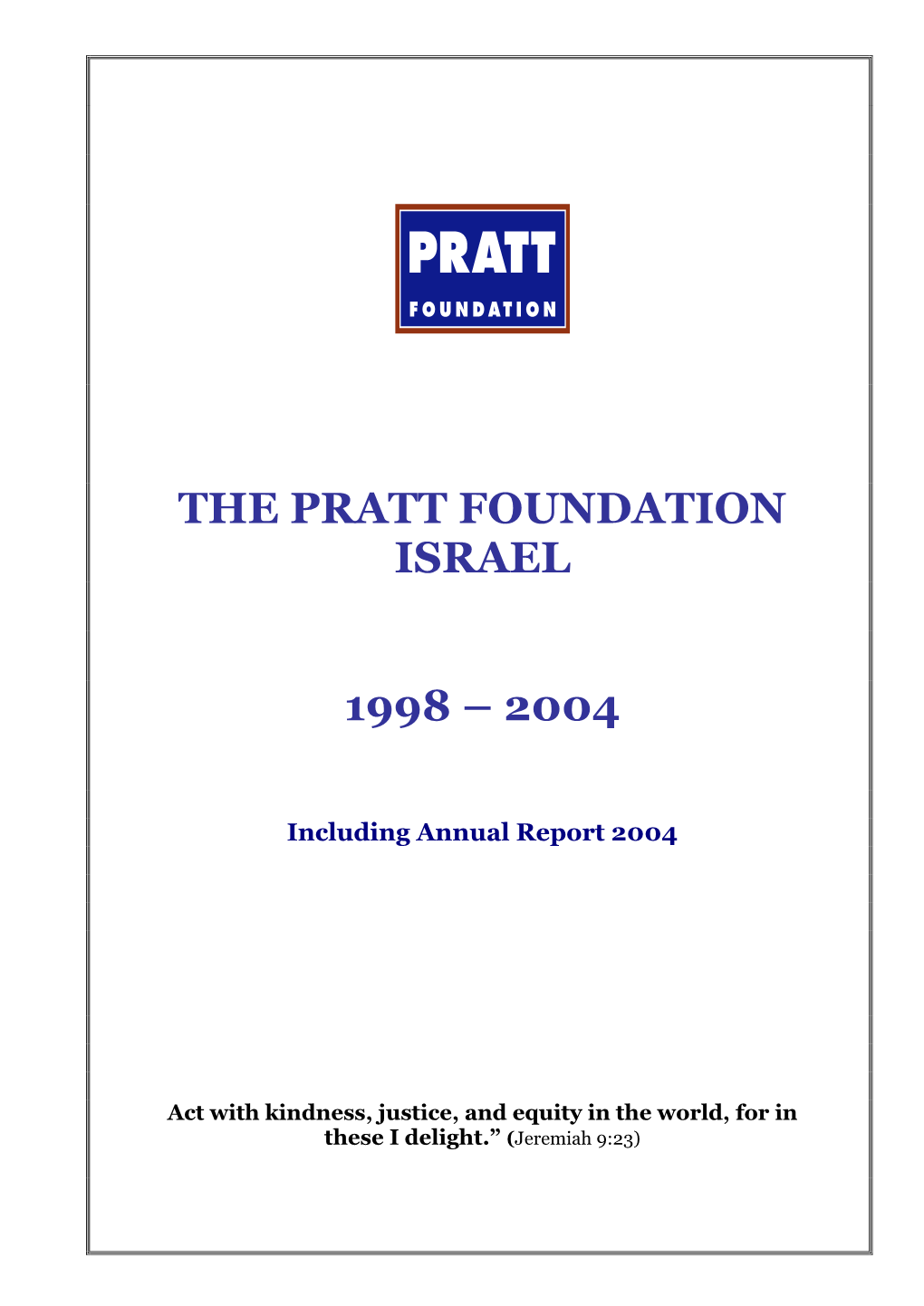 The Pratt Foundation Israel
