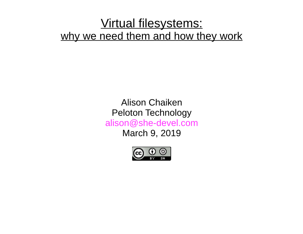 Virtual Filesystems: Why We Need Them and How They Work