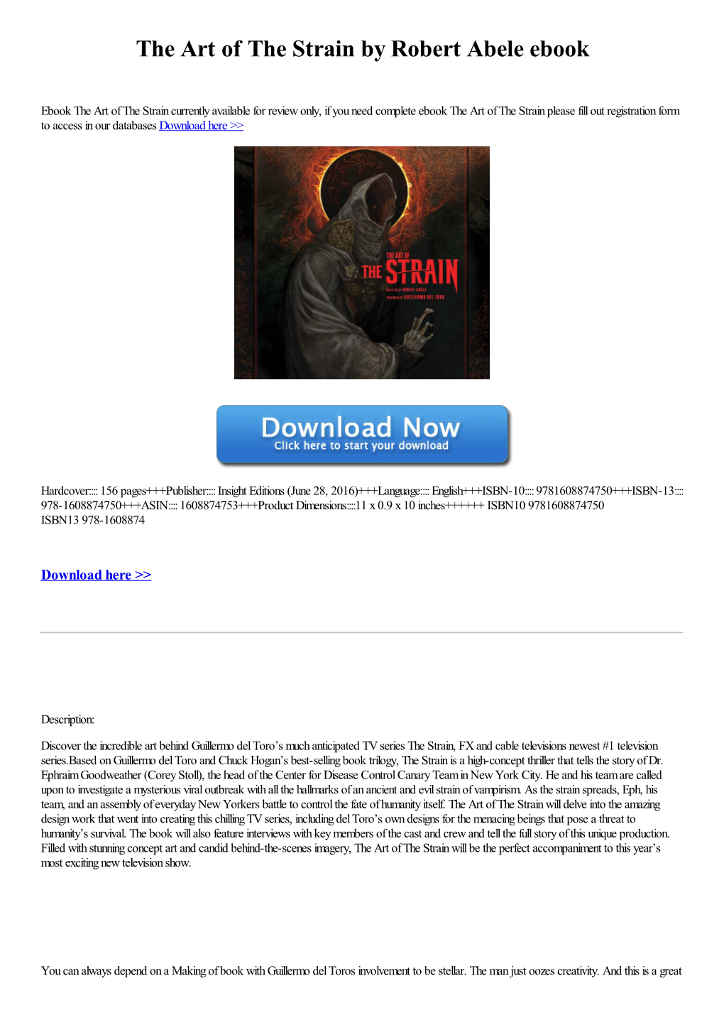 Download Ebook the Art of the Strain by Robert Abele