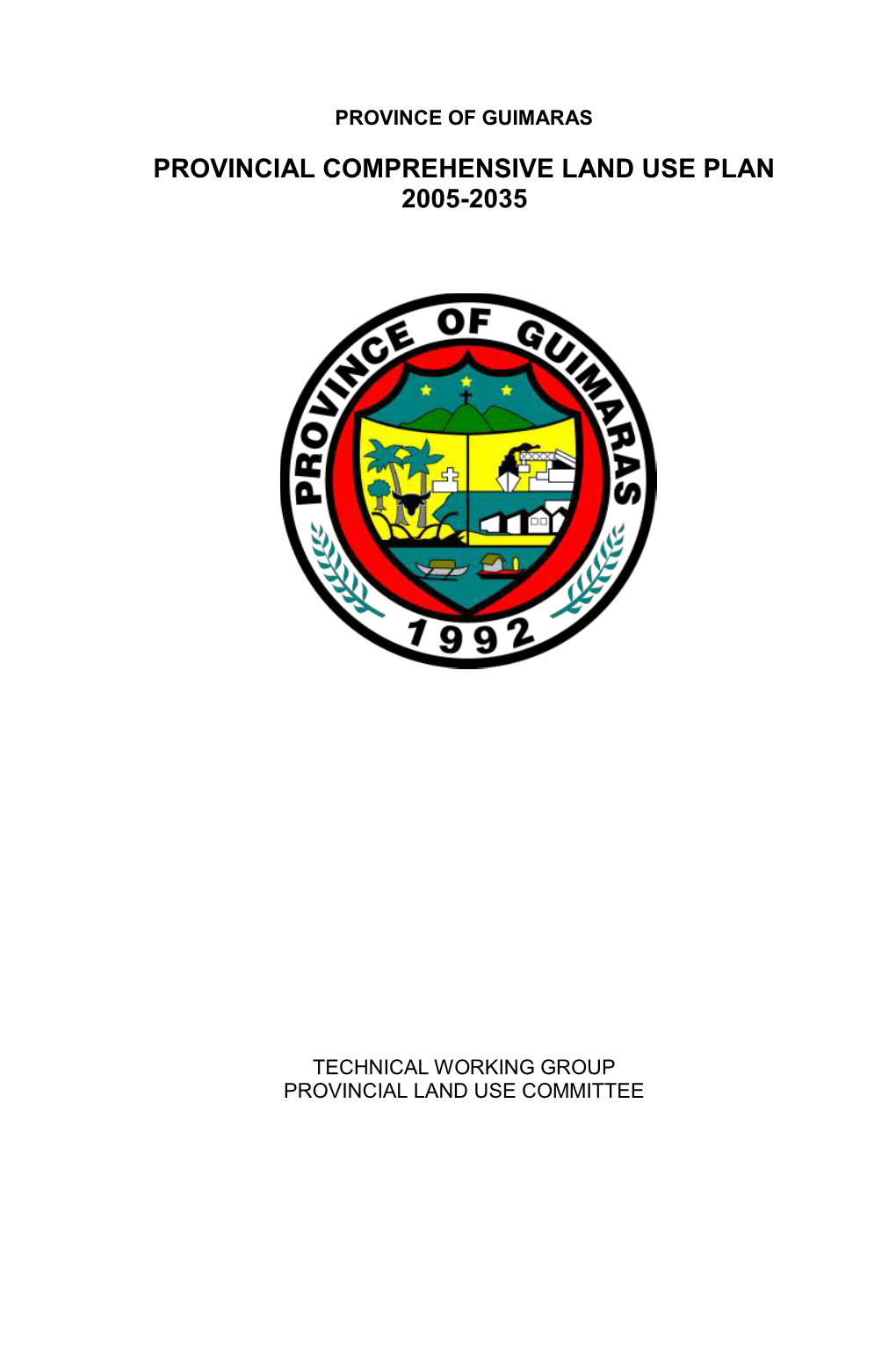 Provincial Comprehensive Land Use Plan 2005-2035