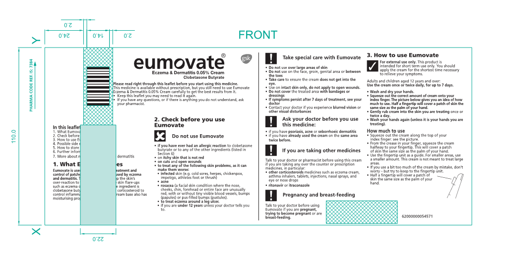 Eumovate Eczema & Dermatitis 0.05% Cream