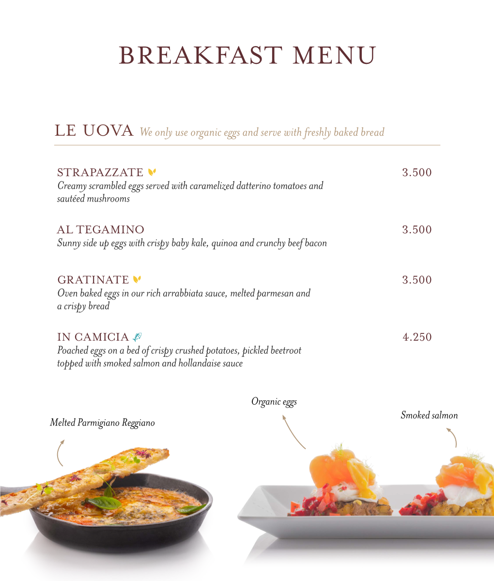 Breakfast Menu