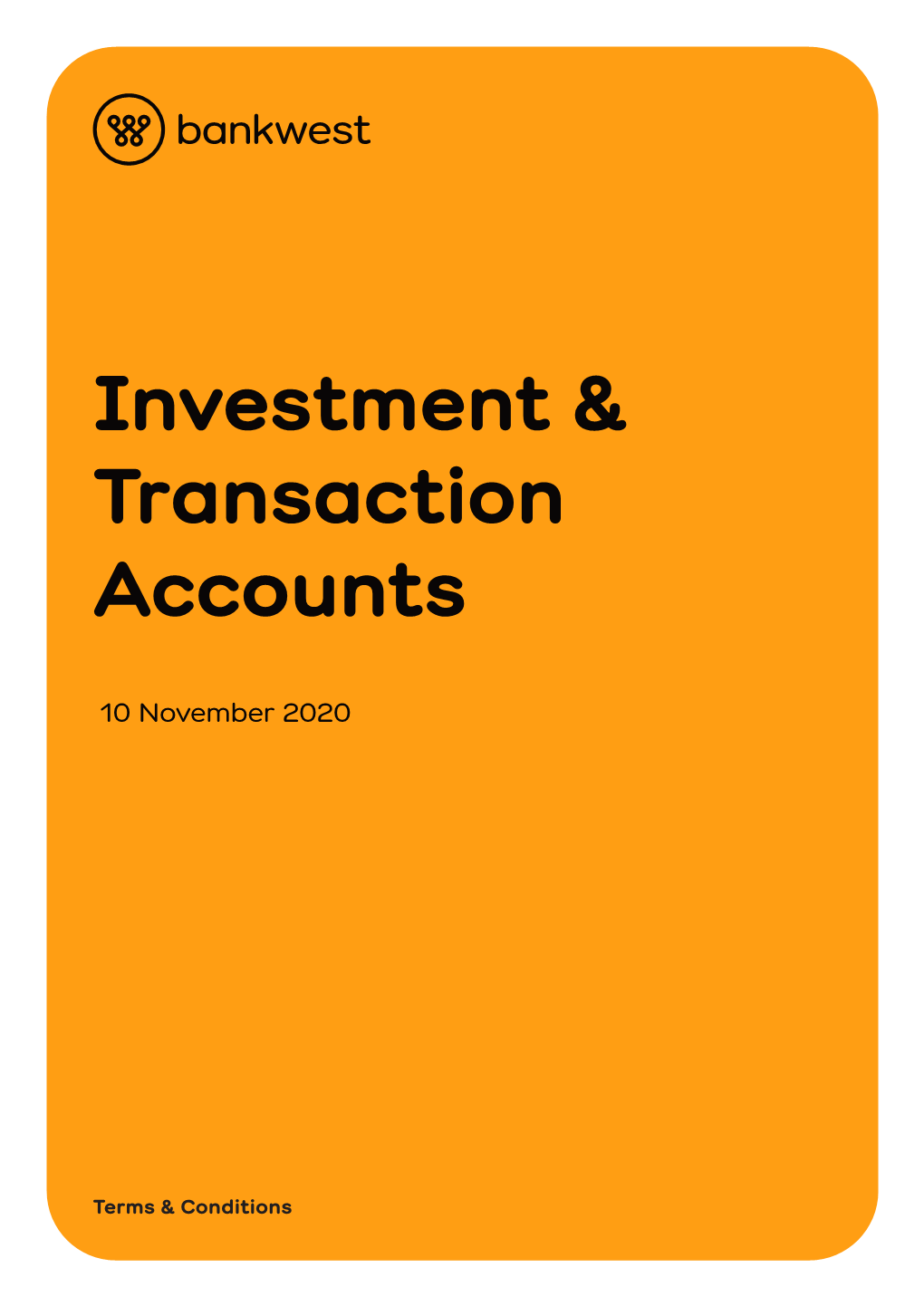 Investment & Transaction Accounts