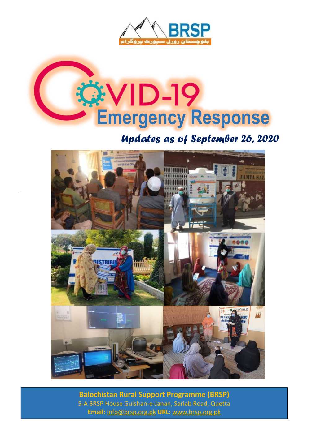 Emergency Response Updates As of September 26, 2020