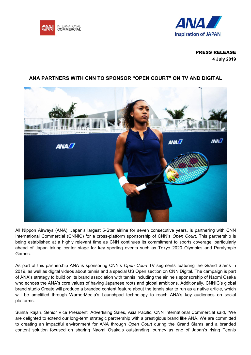 Ana Partners with Cnn to Sponsor “Open Court” on Tv and Digital