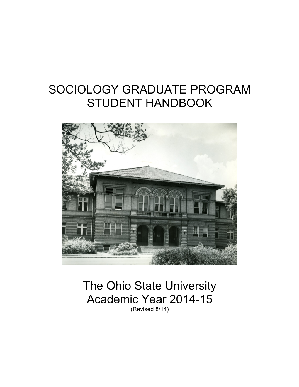 Sociology Graduate Program