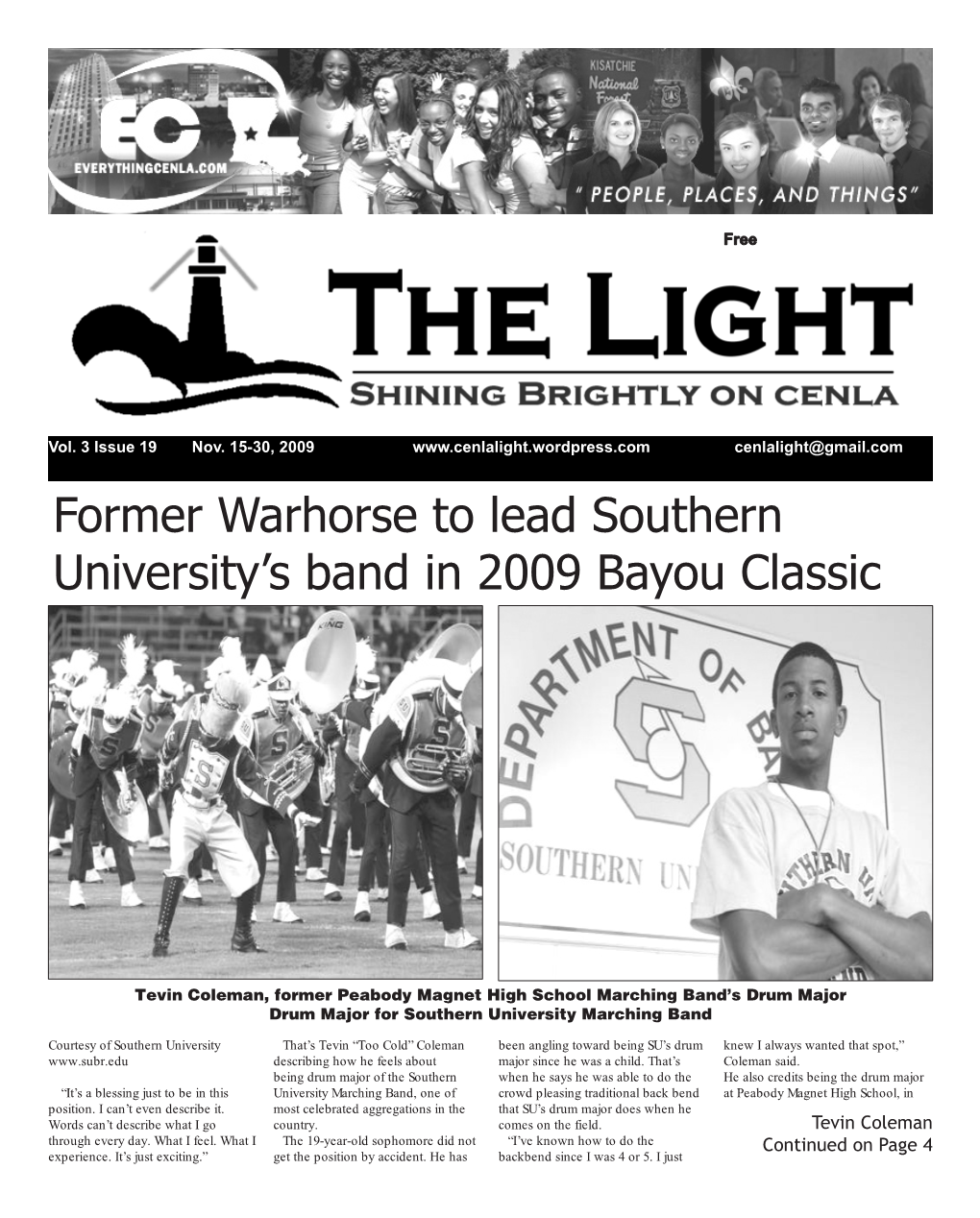 Former Warhorse to Lead Southern University's Band in 2009 Bayou