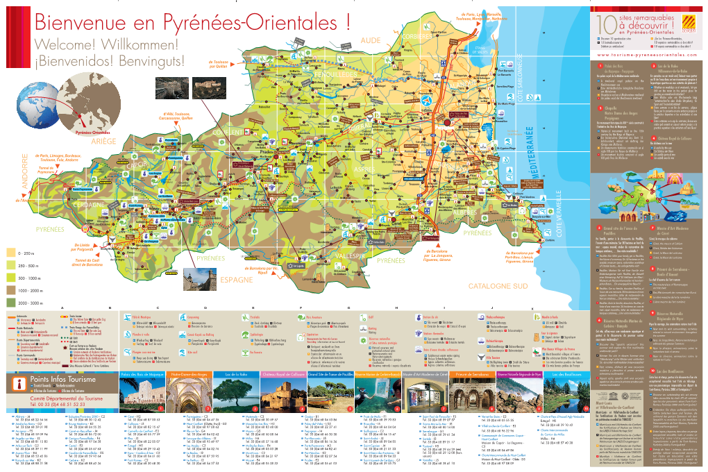 Consulter La Carte Touristique Des Pyrénées Orientales