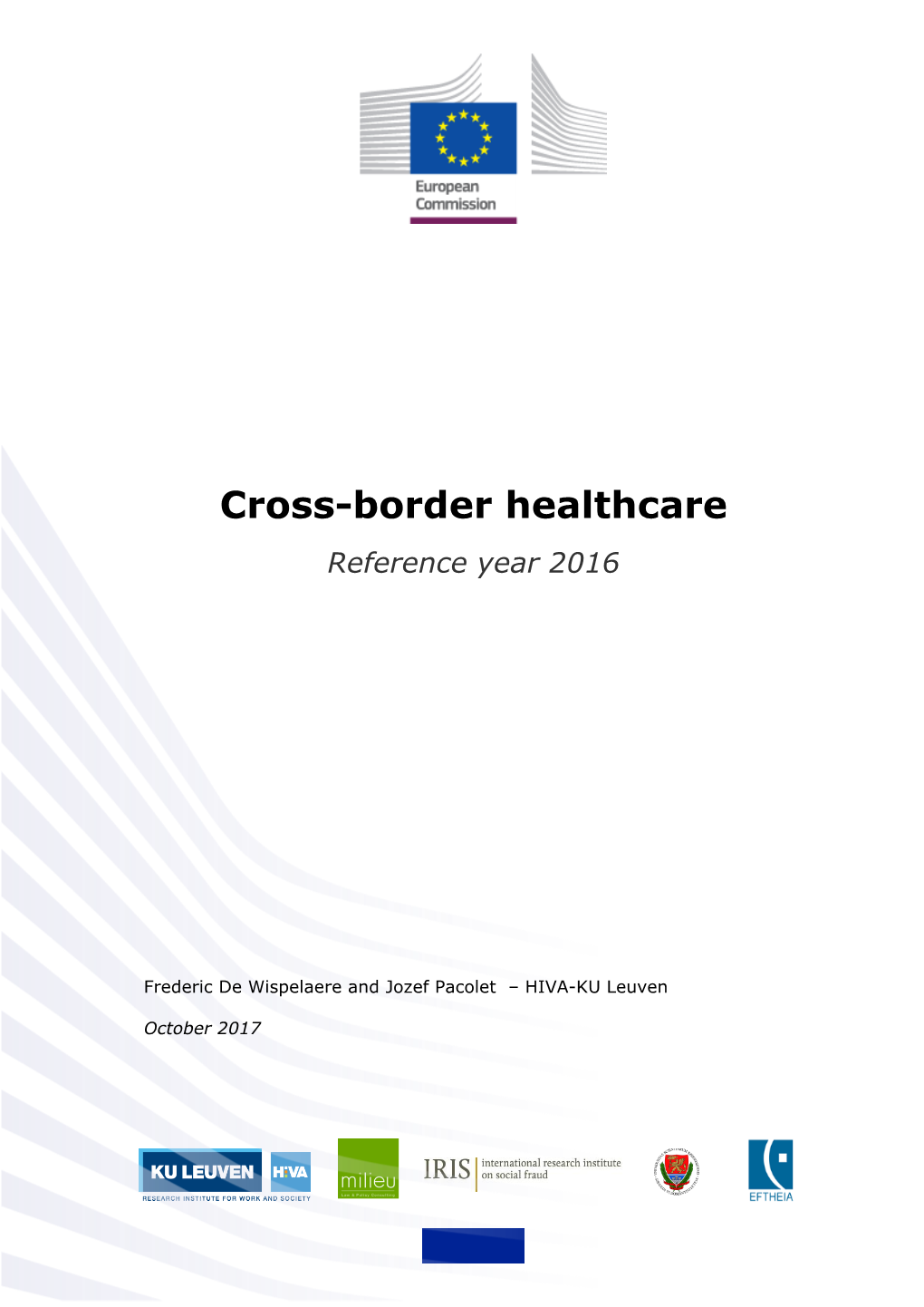 Cross-Border Healthcare Reference Year 2016