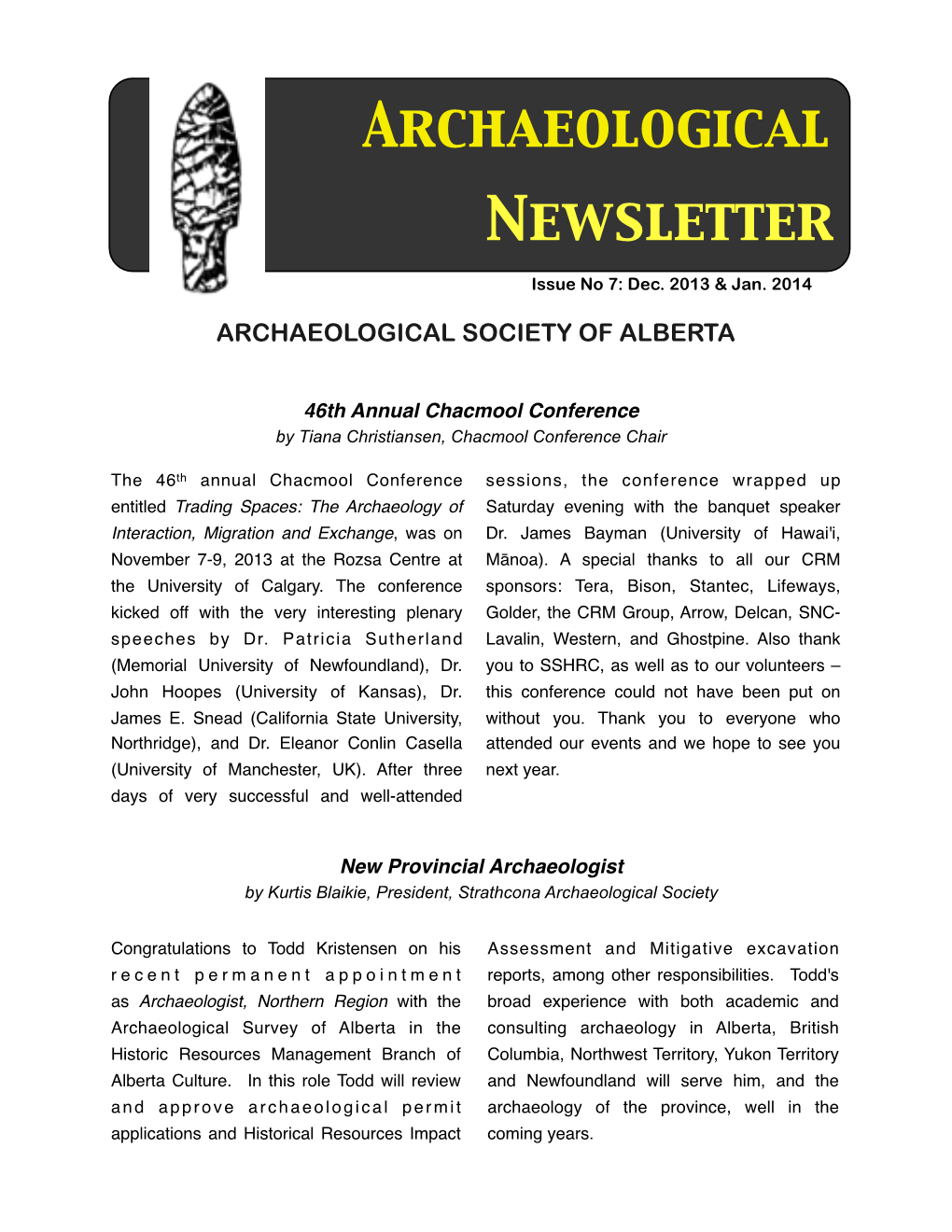 2014 Newsletters