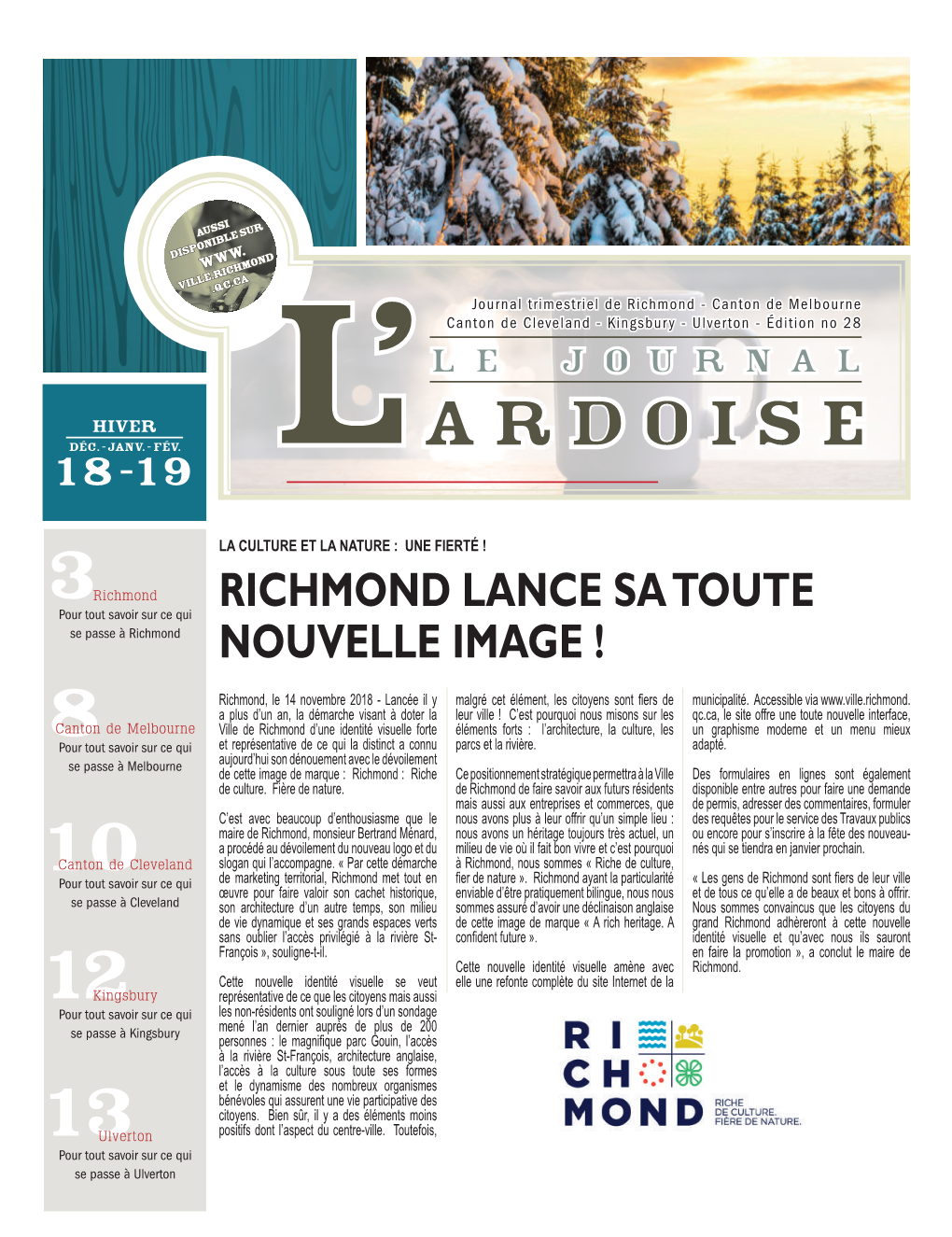 Richmond Lance Sa Toute Nouvelle Image !