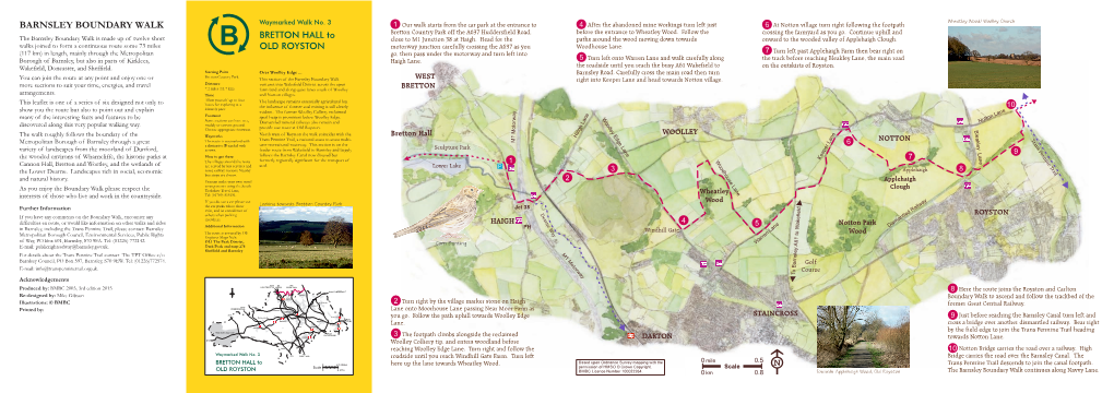 BARNSLEY BOUNDARY WALK Waymarked Walk No