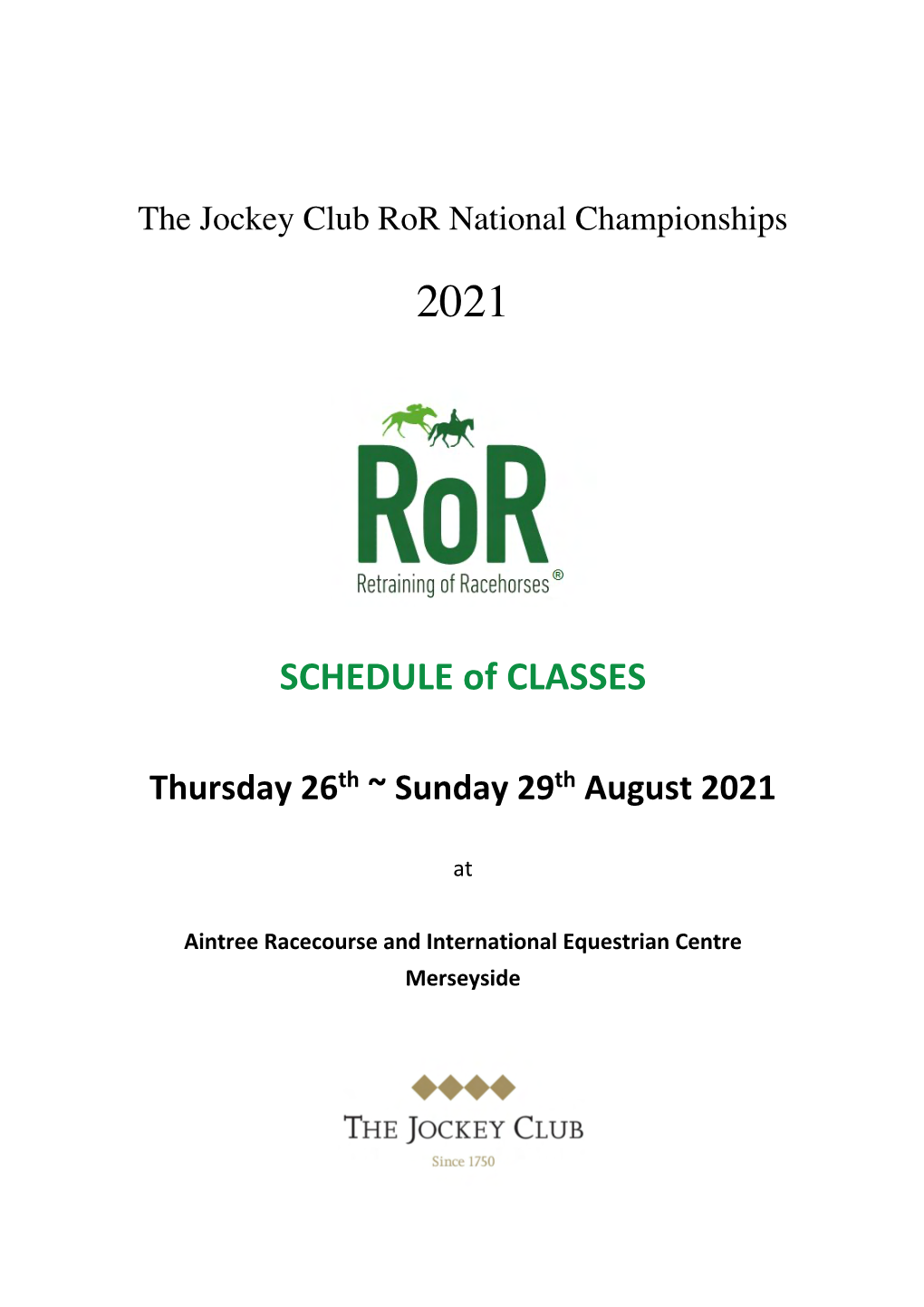 Ror Champs Schedule 2021 [06.07]