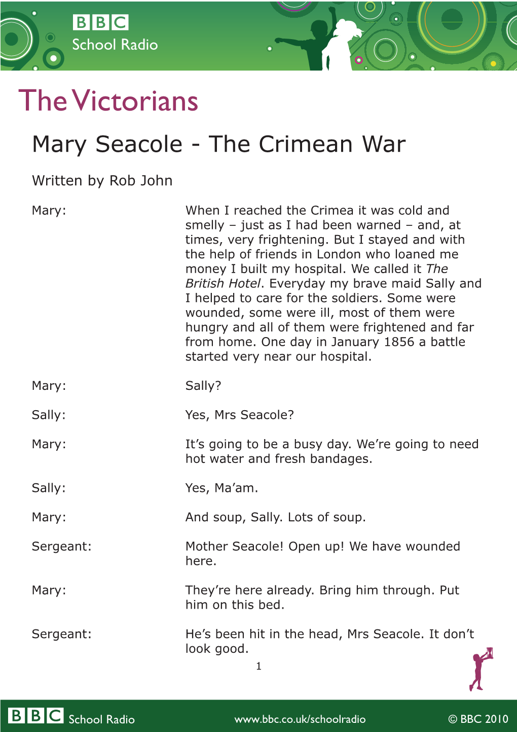 The Victorians Mary Seacole - the Crimean War
