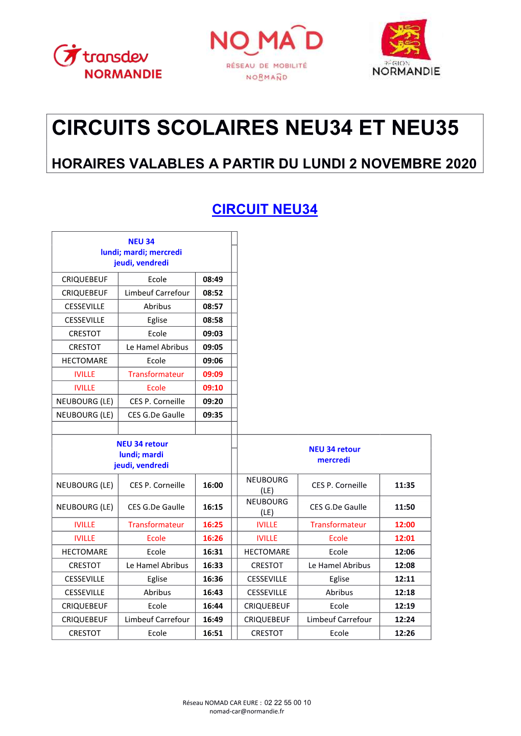 NEU34 Et NEU 35 À Compter Du 02 Novembre 2020.Pdf