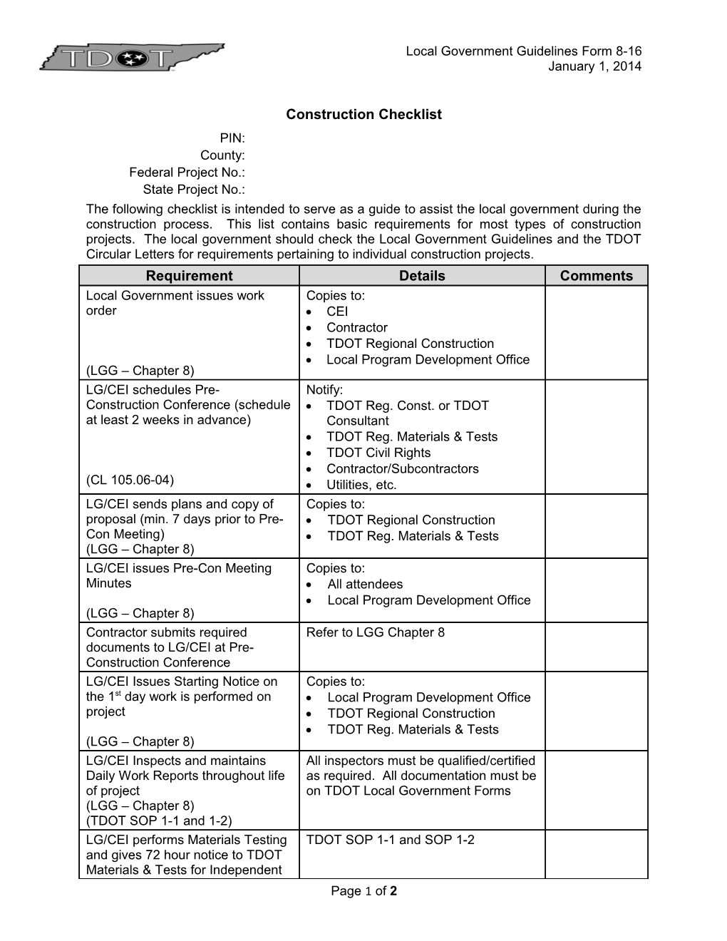 Local Government Guidelines Form 8-16