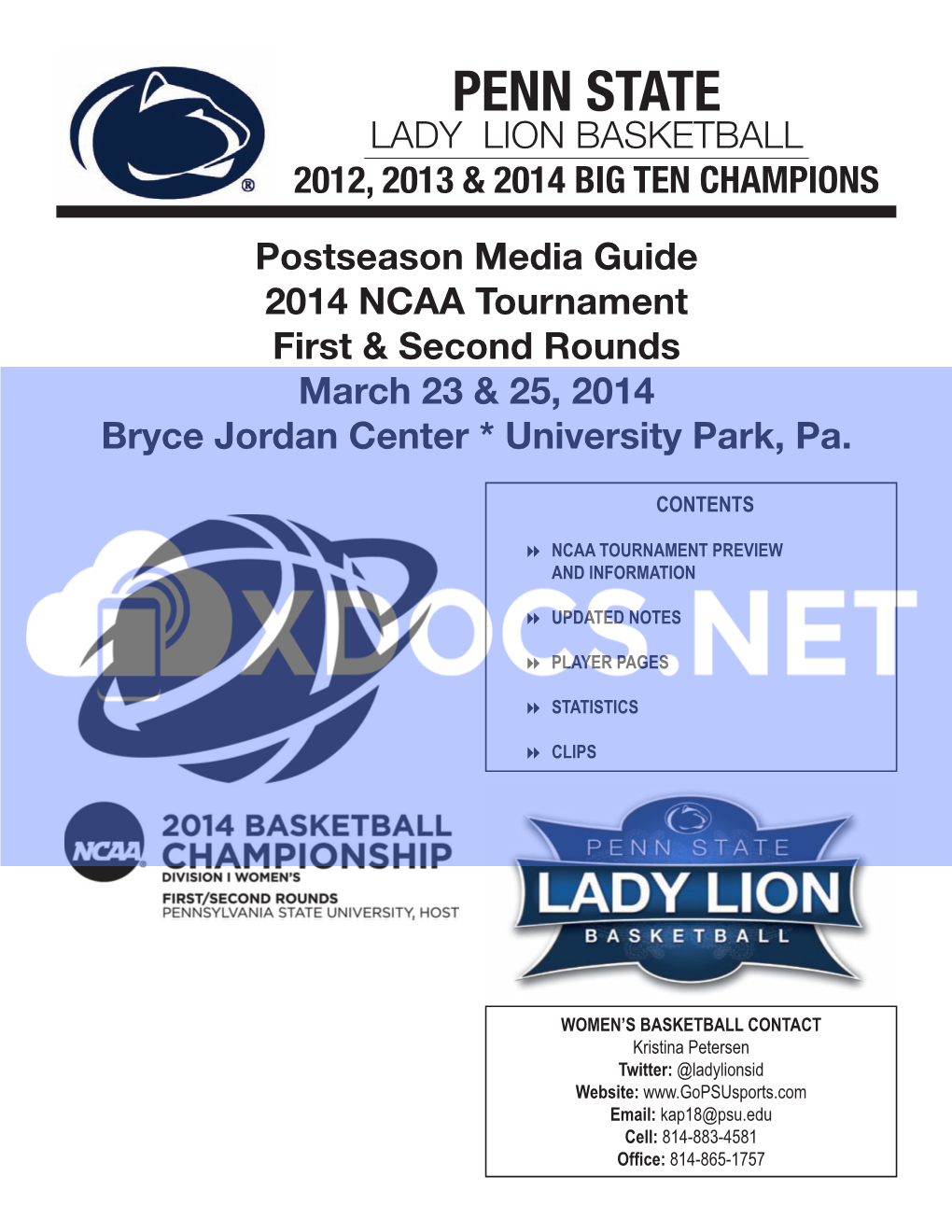Penn State Lady Lion Basketball 2012, 2013 & 2014 Big Ten Champions