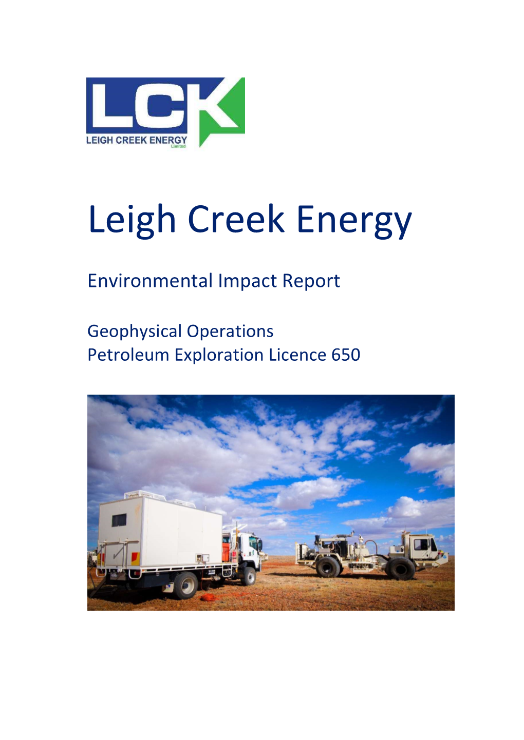 Environmental Impact Report