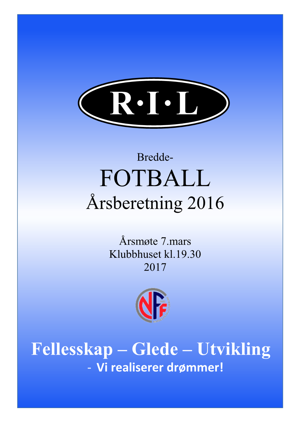 FOTBALL Årsberetning 2016