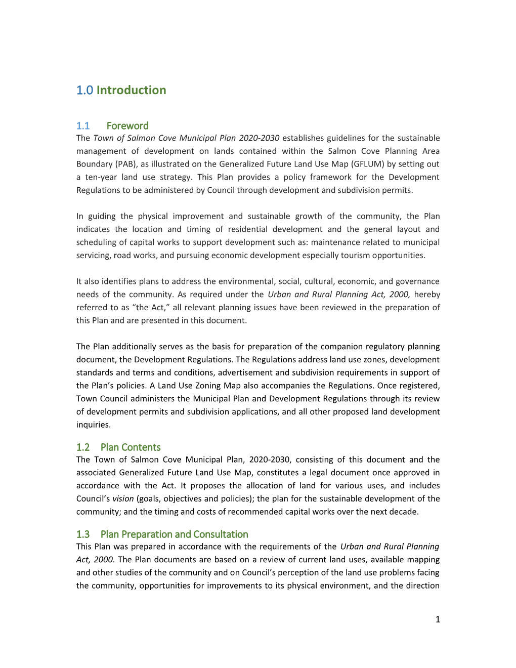 Salmon Cove Mun Plan 2020-2030 Final OCT 2020