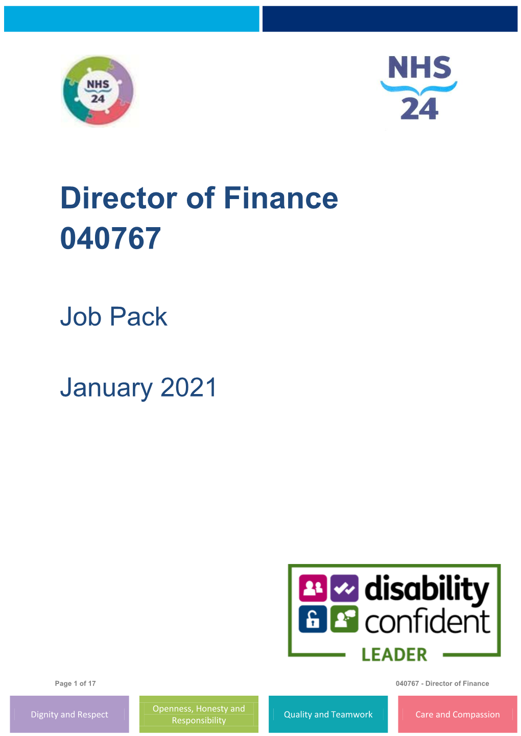 Director of Finance 040767