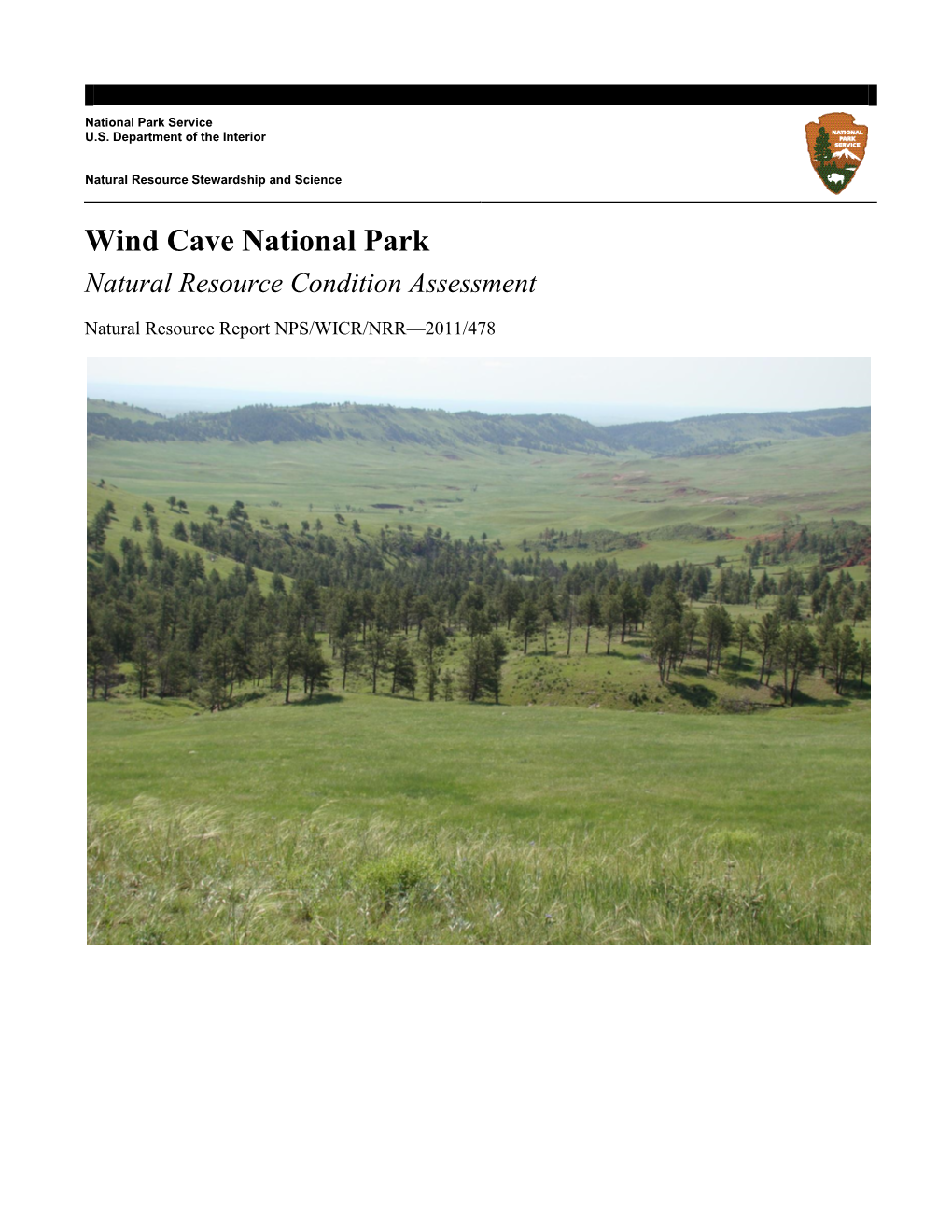 Natural Resource Condition Assessment, Wind Cave National