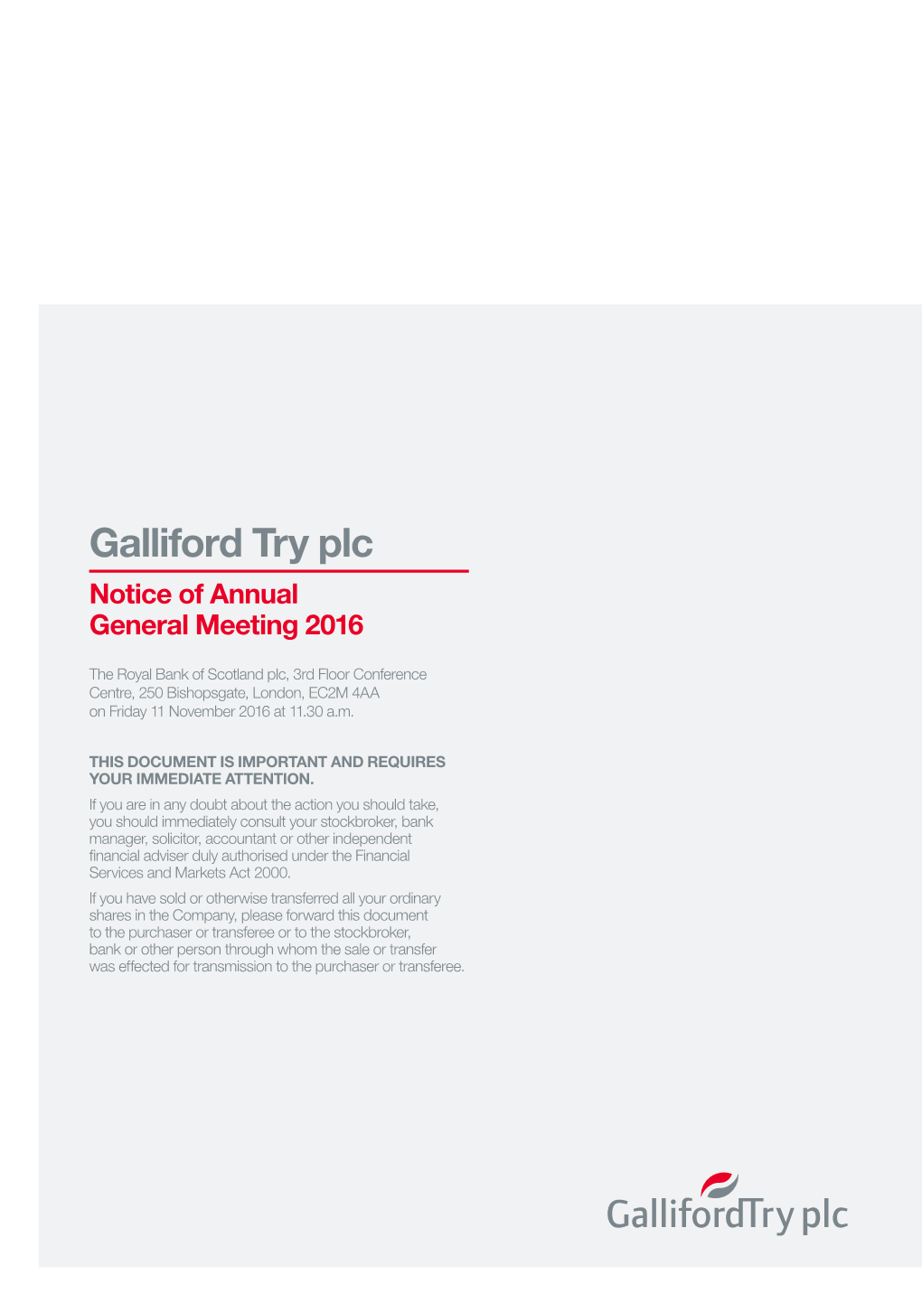 04 Oct 2016 Notice of Annual General Meeting Download
