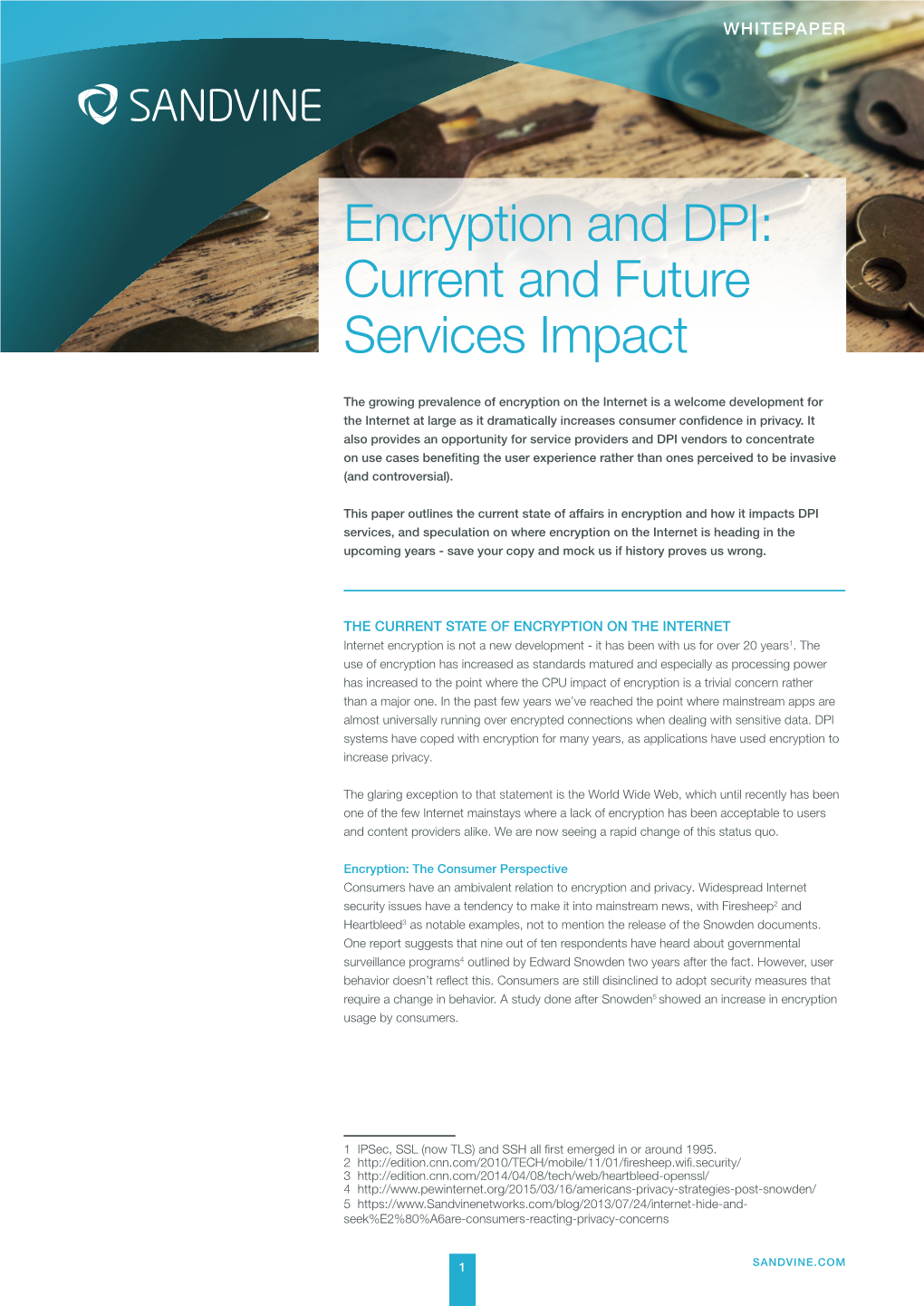 Encryption and DPI: Current and Future Services Impact