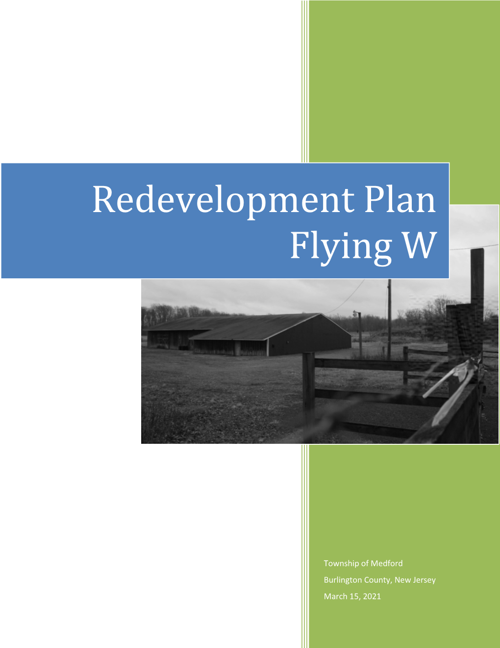 Redevelopment Plan Flying W